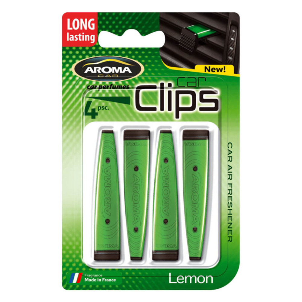 Ароматизатор Aroma Car Clips Lemon, 4x5g