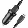 Автомобильное зарядное устройство BOROFONE BZ18 single port QC3.0 car charger set(Micro) 18W Black