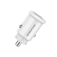 Автомобильное зарядное устройство BOROFONE BZ8 MaxRide Dual Port Car Charger White
