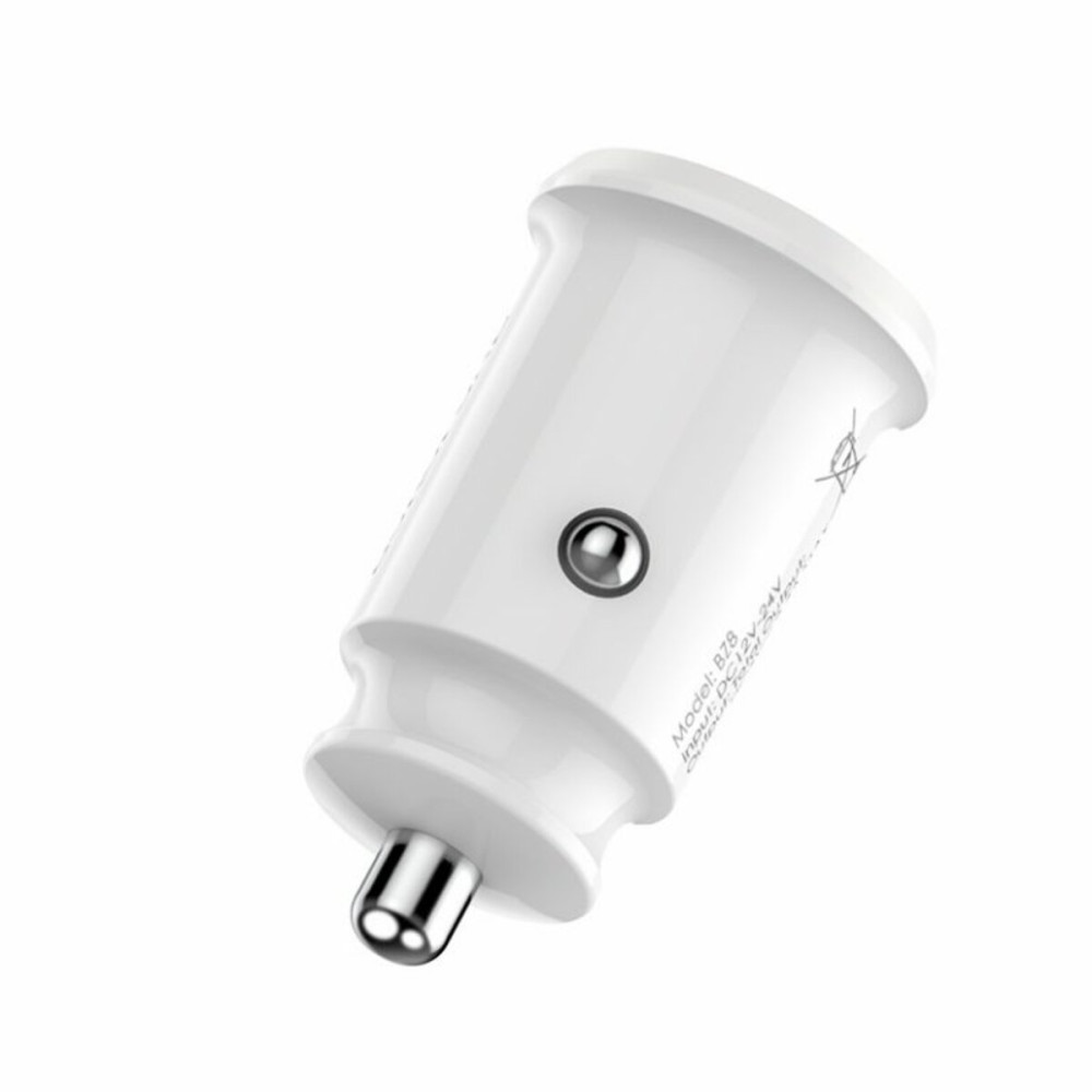Автомобильное зарядное устройство BOROFONE BZ8 MaxRide Dual Port Car Charger White