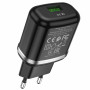 Мережевий зарядний пристрій HOCO N3 Special single port QC3.0 charger set(Type-C) 18W Black