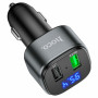 FM-модулятор с зарядным устройствомом HOCO E67 Fighter QC3.0 18W car BT FM transmitter Black