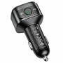 FM-модулятор с зарядным устройствомом HOCO E67 Fighter QC3.0 18W car BT FM transmitter Black