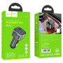 FM-модулятор с зарядным устройствомом HOCO E67 Fighter QC3.0 18W car BT FM transmitter Black