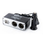 Розгалужувач прикурювача Carlife 2в1 + 2 USB, 12В, 5A