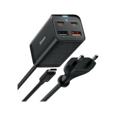 Мережевий зарядний пристрій Baseus GaN3 Pro Desktop Fast Charger 2U+2C 100W EU Black