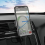 Тримач для мобiльного з БЗП HOCO CA105 Guide three-axis linkage wireless charging car holder Black