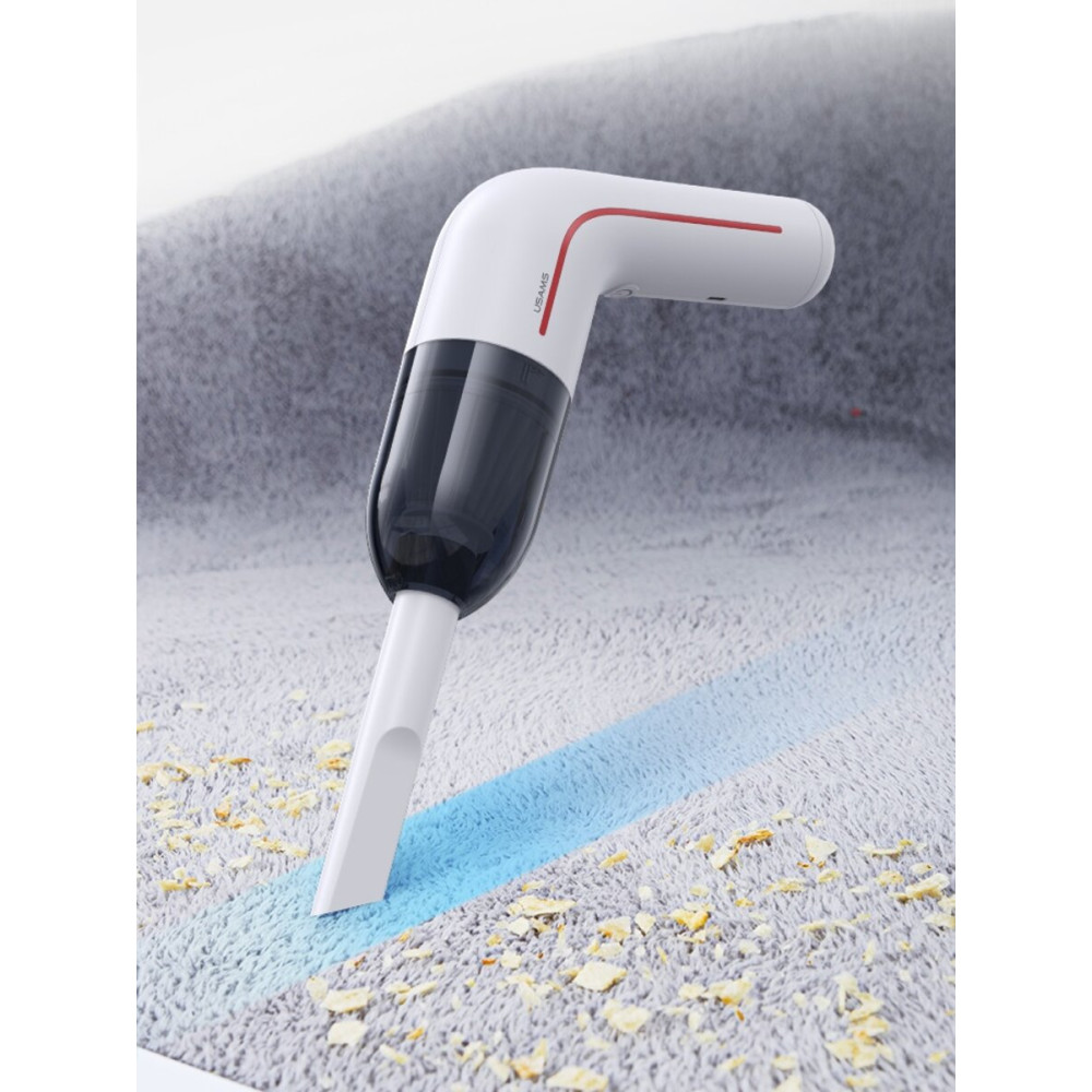 Автомобильный пылесос Usams US-ZB253 Mini Handheld Vacuum Cleaner LEJ Series White
