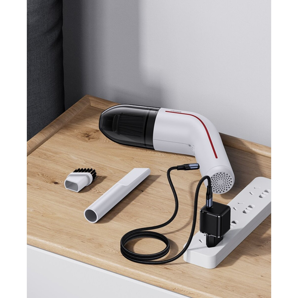 Автомобильный пылесос Usams US-ZB253 Mini Handheld Vacuum Cleaner LEJ Series White