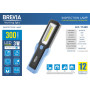 Фонарь инспекционный Brevia LED Інспекційна ламп 3W COB+1W LED 300lm, IP20, IK05,3xAA 11440