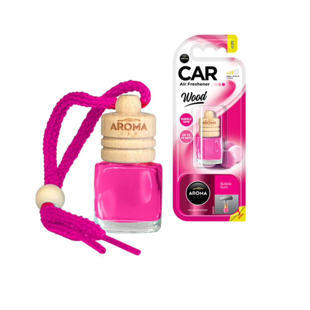 Ароматизатор Aroma Car Wood Bubble Gum, 6ml
