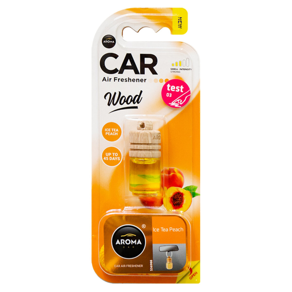 Ароматизатор Aroma Car Wood Ice Tea Peach, 6мл жидкий
