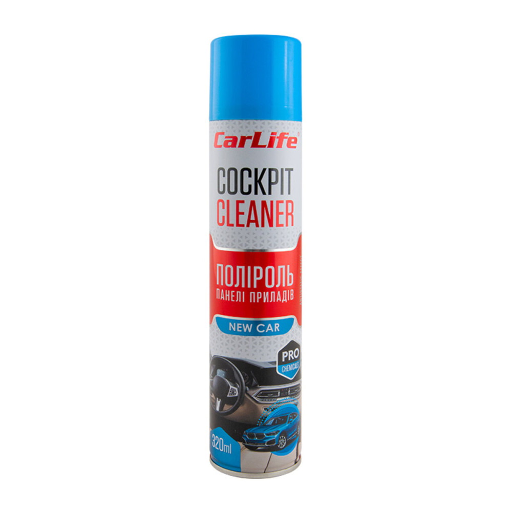 Полироль для панели приборов CarLife Cockpit Cleaner Новая машина, 320мл