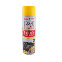 Полироль для панели приборов CarLife Cockpit Cleaner Лимон, 500мл