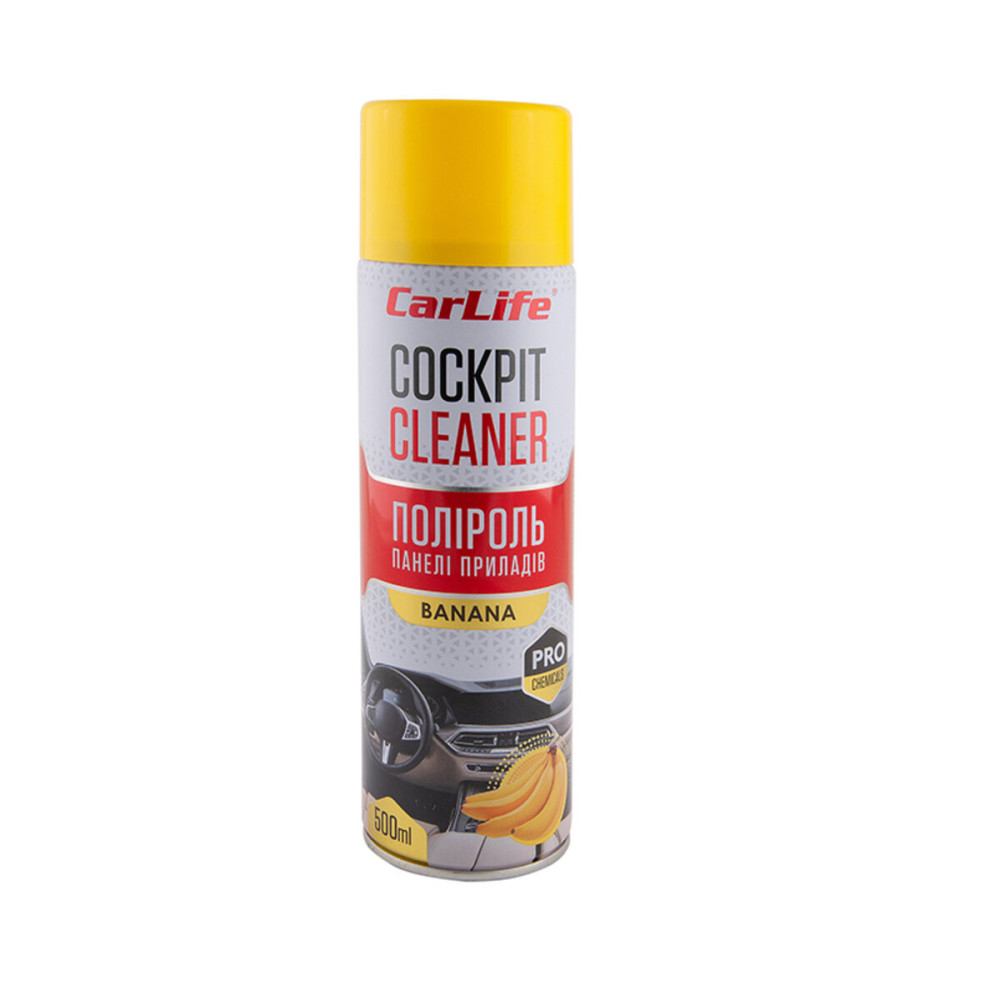Полироль для панели приборов CarLife Cockpit Cleaner Банан, 500мл