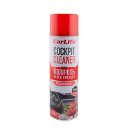 Полироль для панели приборов CarLife Cockpit Cleaner Клубника, 500мл