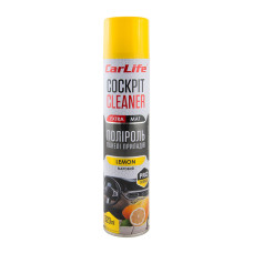 Полироль для панели приборов CarLife Cockpit Cleaner EXTRA MAT Лимон, 320мл
