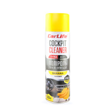 Полироль для панели приборов CarLife Cockpit Cleaner EXTRA MAT Банан, 500мл