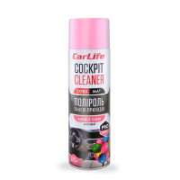 Полироль для панели приборов CarLife Cockpit Cleaner EXTRA MAT Бабл гам, 500мл
