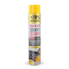 Полироль для панели приборов CarLife Cockpit Cleaner EXTRA MAT Банан, 750мл