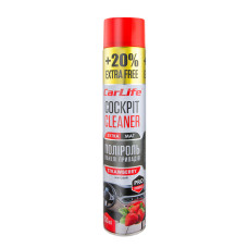 Полироль для панели приборов CarLife Cockpit Cleaner EXTRA MAT Клубника, 750мл