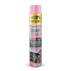 Полироль для панели приборов CarLife Cockpit Cleaner EXTRA MAT Бабл-гам, 750мл