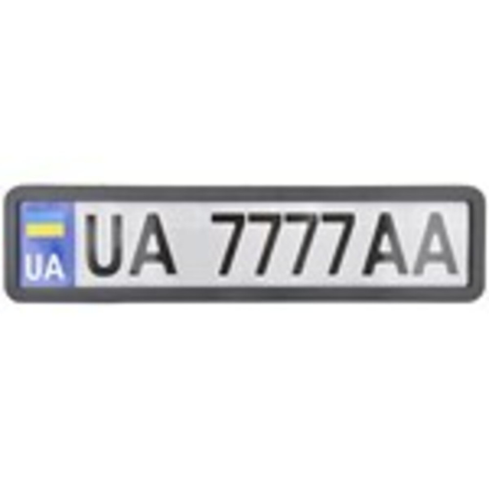 Рамка Сarlife под номер, черная матовая