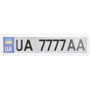 Рамка Сarlife под номер, белая глянцевая