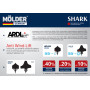 Бескаркасная щетка Molder SHARK 28/700мм