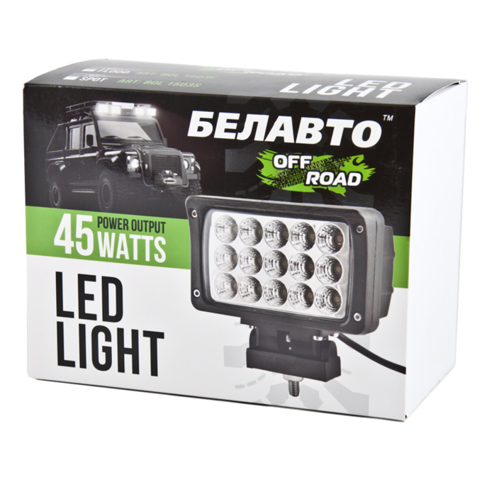 Автолампа светодиодная BELAUTO CREE Flood LED (15*3w)