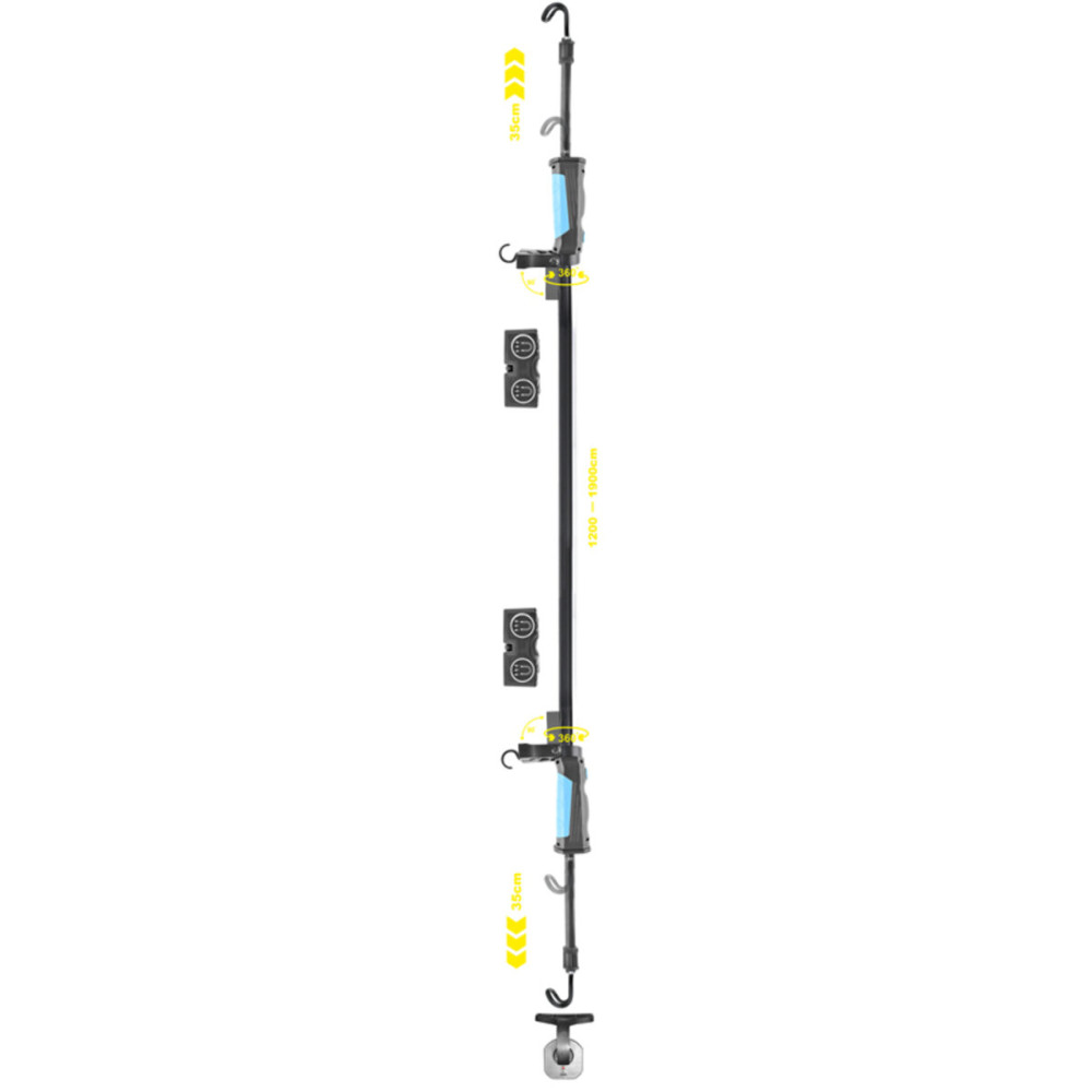 Профессиональная инспекционная лампа Brevia LED 120-190см 40SMD 1000lm 4000mAh