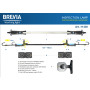 Профессиональная инспекционная лампа Brevia LED 120-190см 40SMD 1000lm 4000mAh