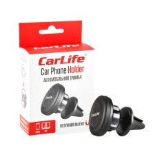 Держатель мобильного телефона автомобильный Carlife магнитный на дефлектор PH612
