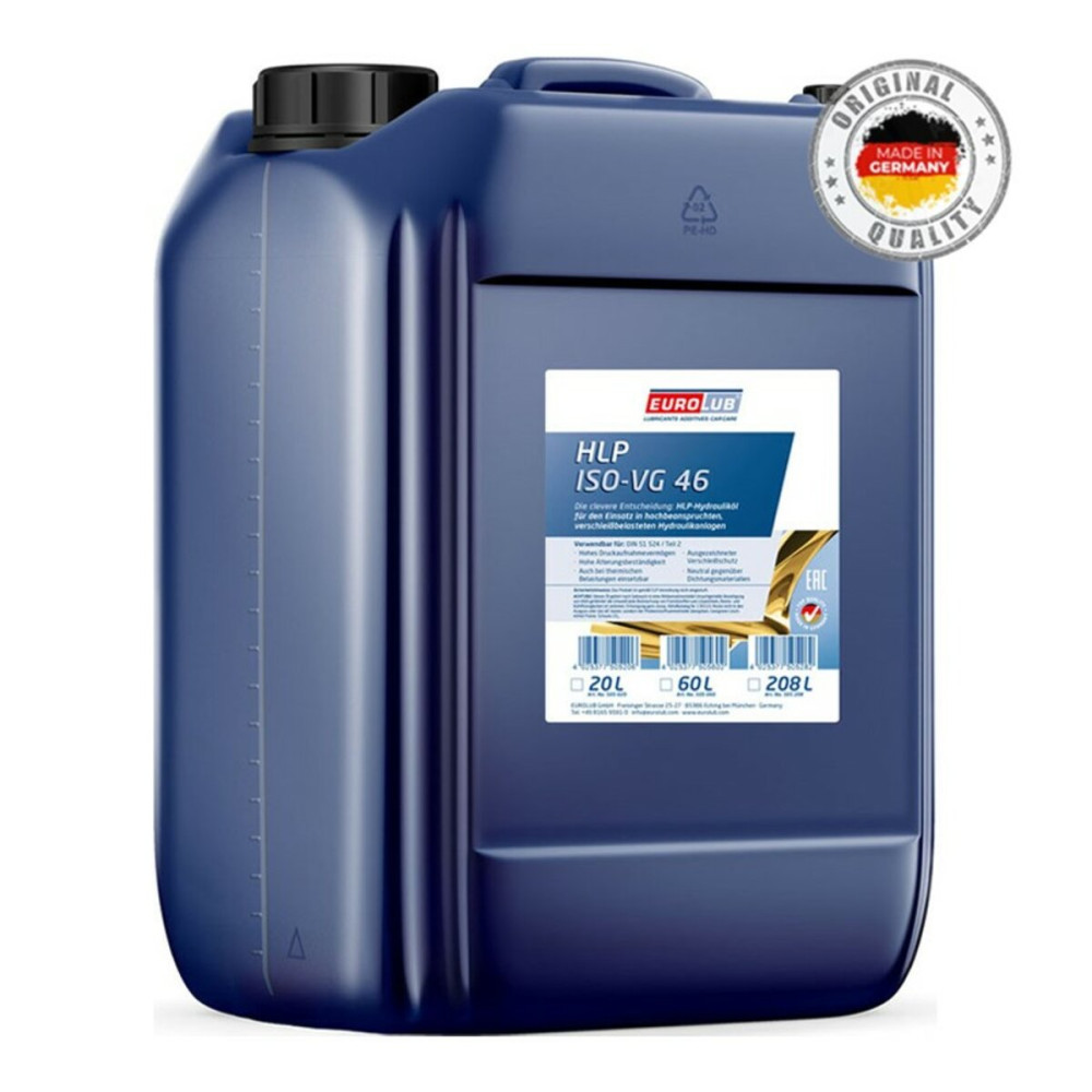 Гидравлическая жидкость EuroLub HLP ISO-VG 46 20л