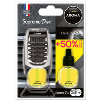 Ароматизатор Aroma Car Supreme Duo Slim Black, 7мл