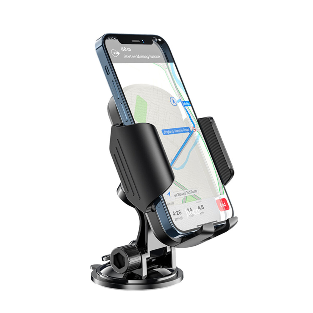 Автомобильный держатель для смартфона HOCO CA82 Just fast suction cup car holder Black
