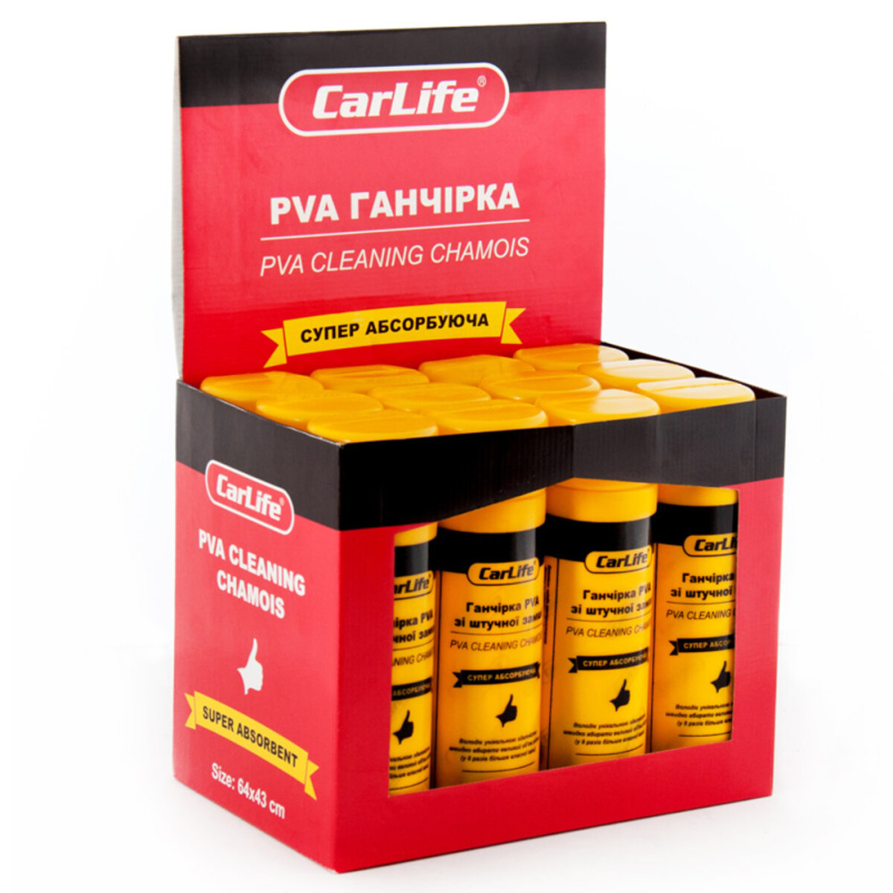 Ганчірка PVA в тубі CarLife, 64x43см