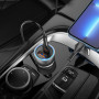 Автомобильное зарядное устройство HOCO NZ8 Sprinter 43W dual port PD25W+QC3.0 car charger set(C to iP) Blue