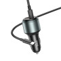 Автомобильное зарядное устройство HOCO NZ9 Galloper 95W three-port(2C1A) car charger set(Type-C to Type-C) Black
