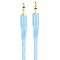 Аудiокабель HOCO UPA25 Transparent Discovery Edition AUX audio cable Blue