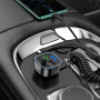 FM-модулятор с зарядным устройствомом BOROFONE BC45 Prestige QC3.0 2-in-1 car BT FM transmitter with cable 18W Black