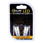 LED автолампа Solar 12V T10 W2.1x9.5d 6SMD white, 2шт SL1347