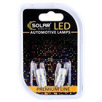 LED автолампа Solar 12V T10 W2.1x9.5d 1SMD white, 2шт SL1340