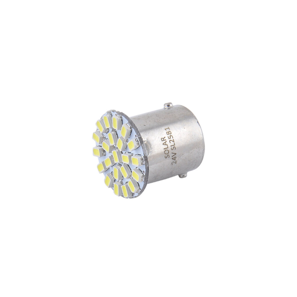 LED автолампа Solar 24V G18.5 BA15s 22SMD white, 2шт