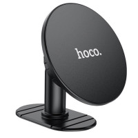 Автомобильный держатель для смартфона HOCO H13 Fine jade ring magnetic car holder(center console) Black