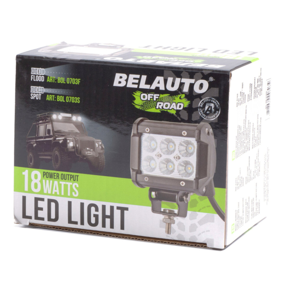 Автолампа світлодіодна BELAUTO CREE Spot LED (6*3w)