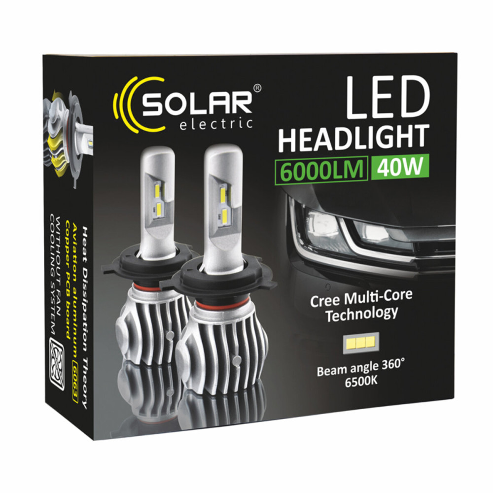 LED автолампа Solar H11 12/24V 6500K 6000Lm 50W Cree Chip