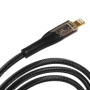 Кабель Essager Interstellar Transparent Design USB Charging Cable Type C to Lightning 2m black (EXCTL-XJA01-P)