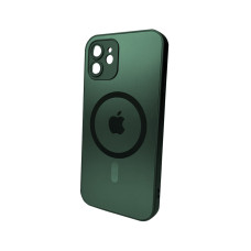 Чохол для смартфона AG Glass Matt Frame Color MagSafe Logo for Apple iPhone 11 Cangling Green