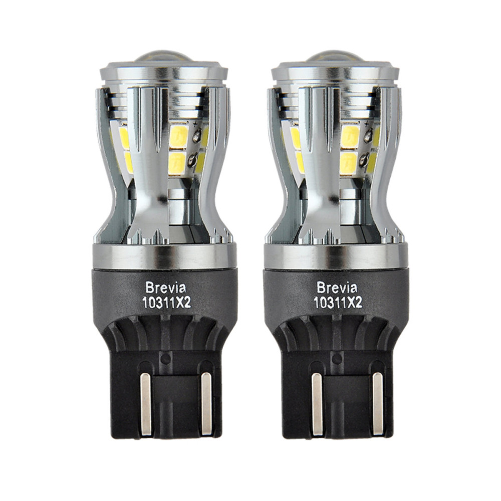 LED автолампа Brevia PowerPro W21/5W 350Lm 14x2835SMD 12/24V CANbus, 2шт